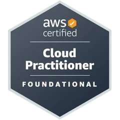 AWS Certified Cloud Practitioner badge